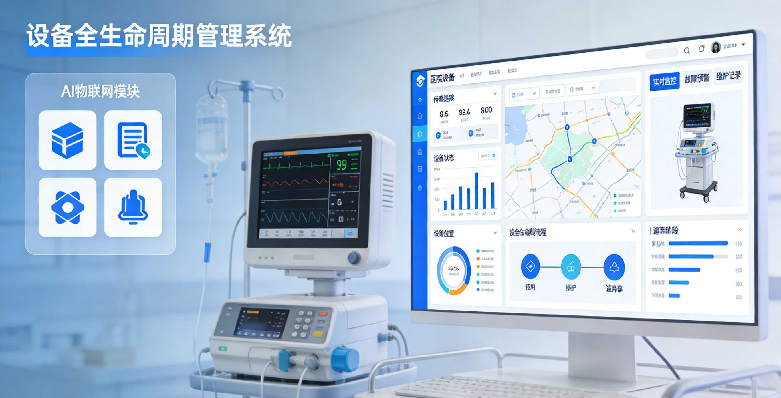 基于AI物联网的医院设备全生命周期管理系统