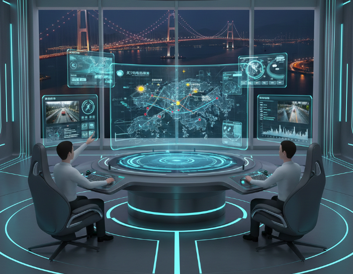 港珠澳大桥珠海口岸AI监测预警与指挥调度平台