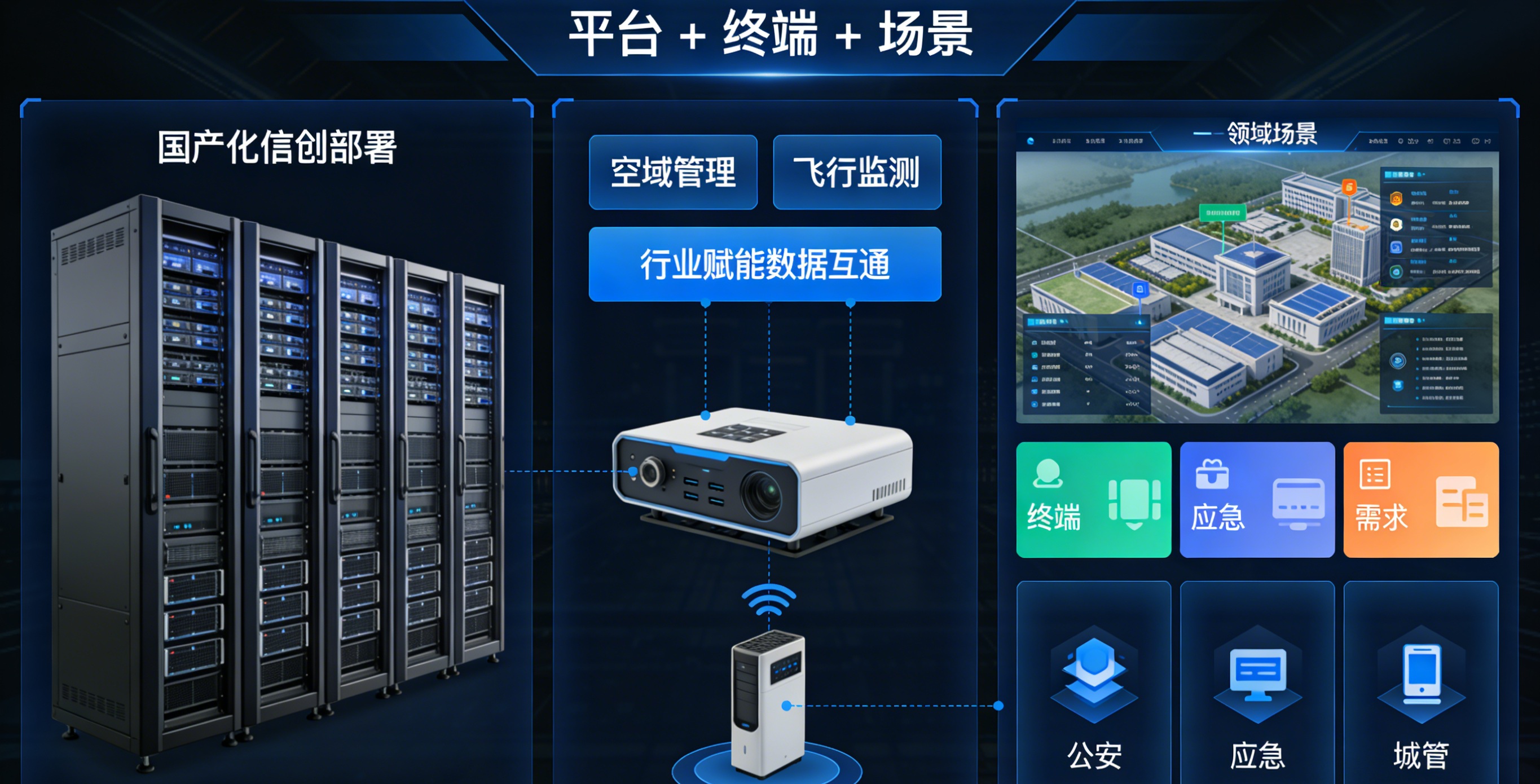 “1+4” 低空经济全链路产品体系 